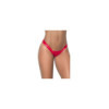 String rouge wetlook coupe Brésilielne 